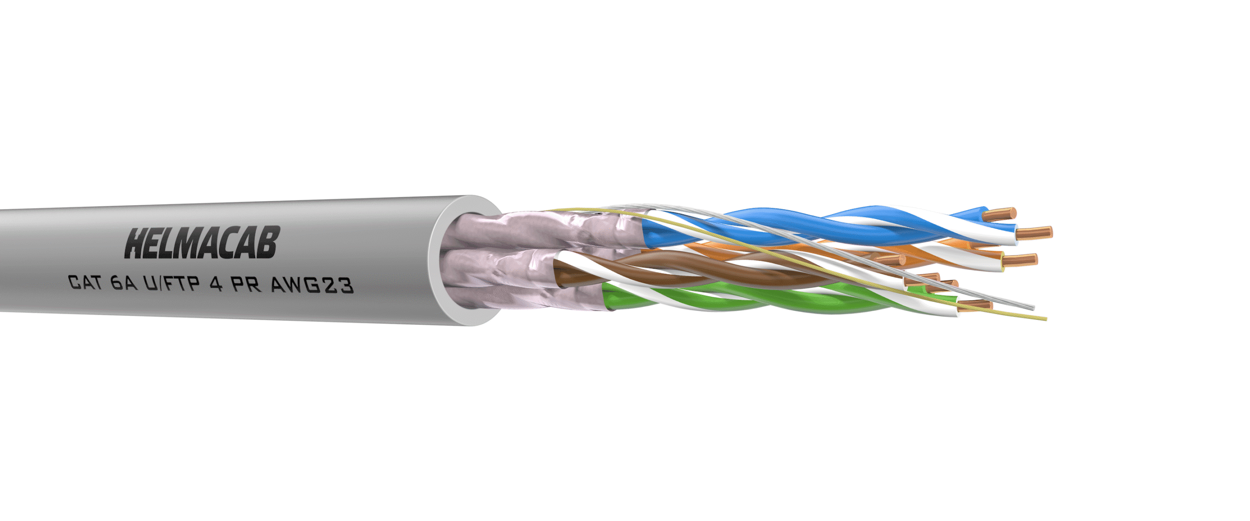 CAT 6A U/FTP 4 PR AWG 23/1 - Helmacab