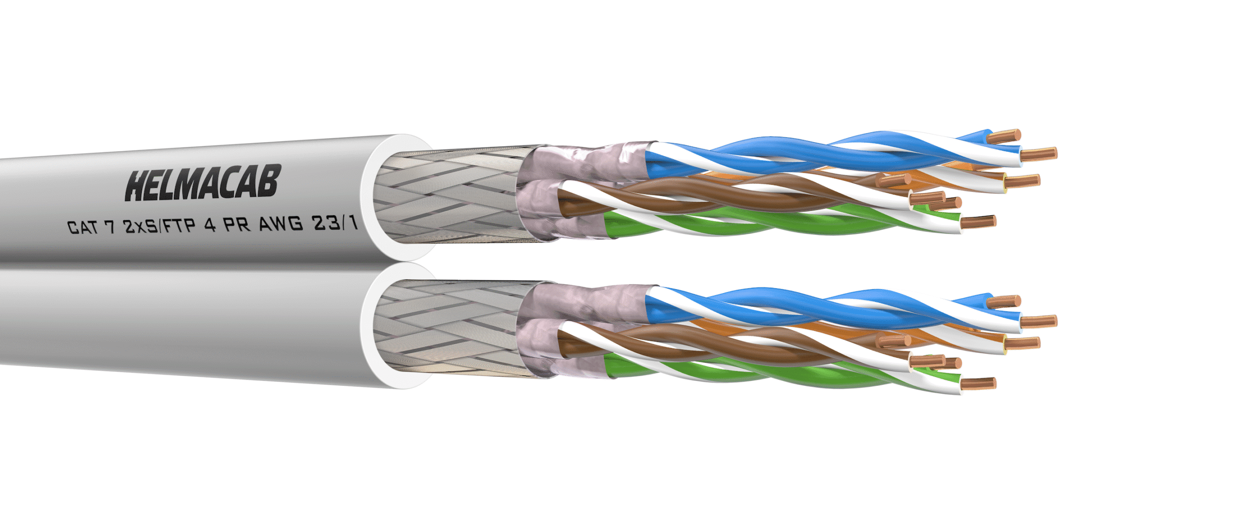 CAT 7 2xS/FTP 4 PR AWG 23/1