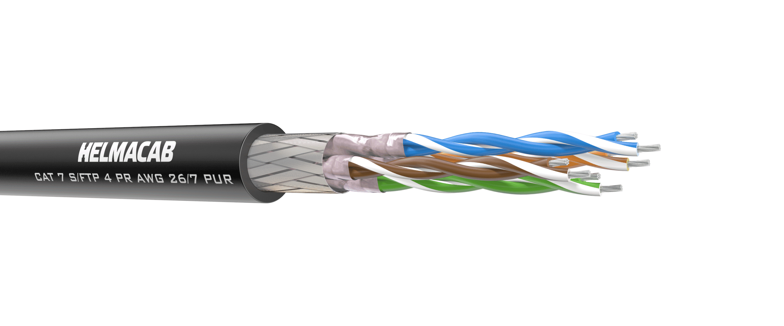 CAT 7 S/FTP 4 PR AWG 26/7 PUR